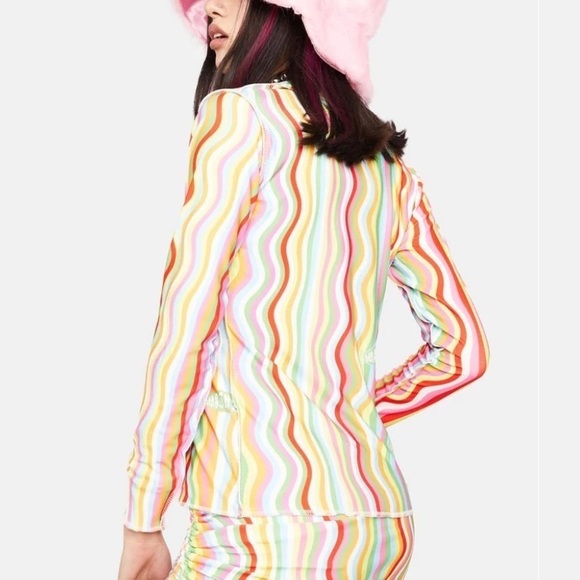 OMighty Rainbow Squiggly Shirt Small - Picture 2 of 13